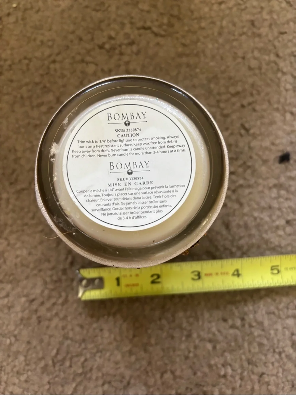 Bombay Company Fancy Candle
